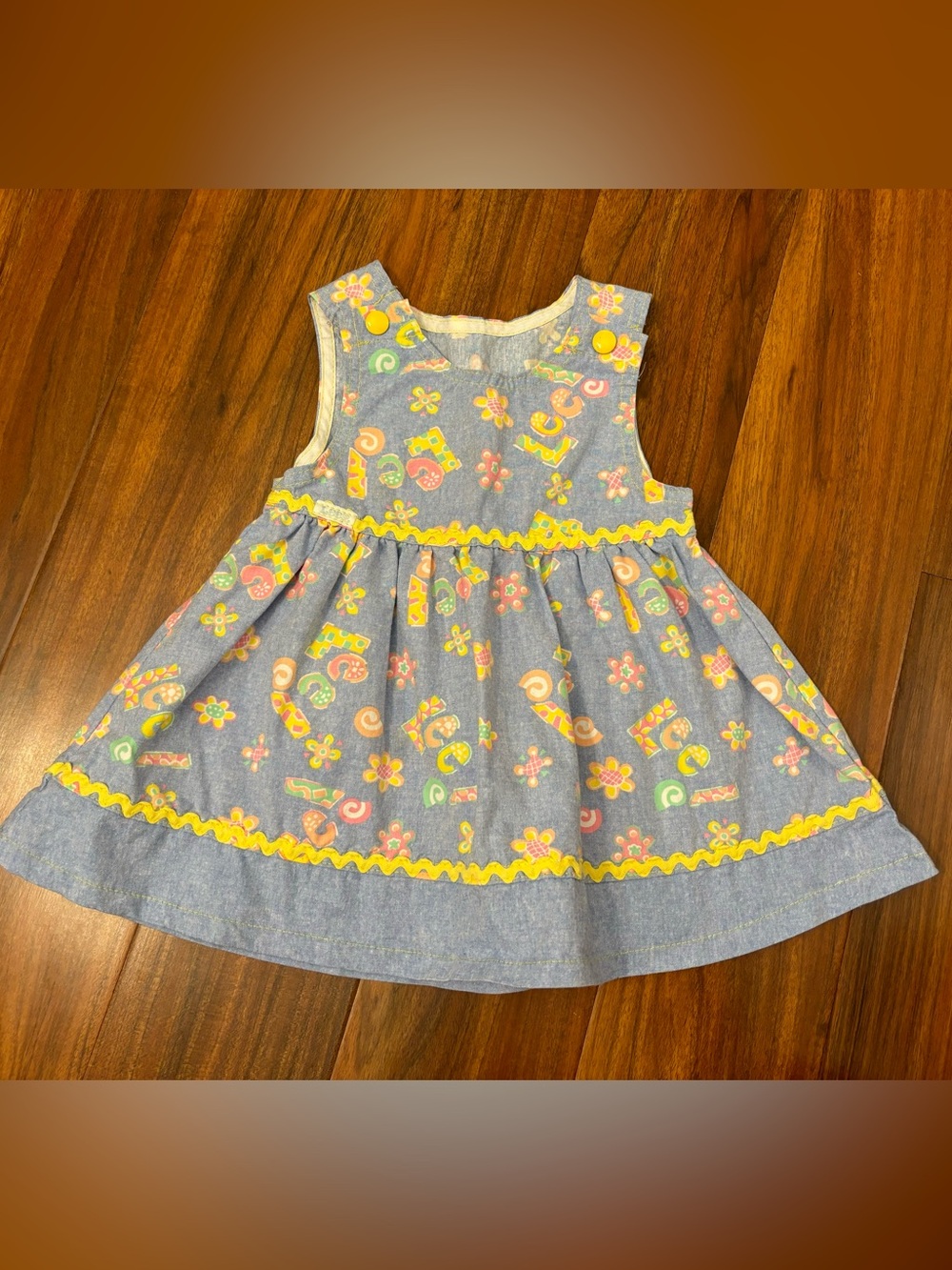Lee Vintage light blue patterned sleeveless dress